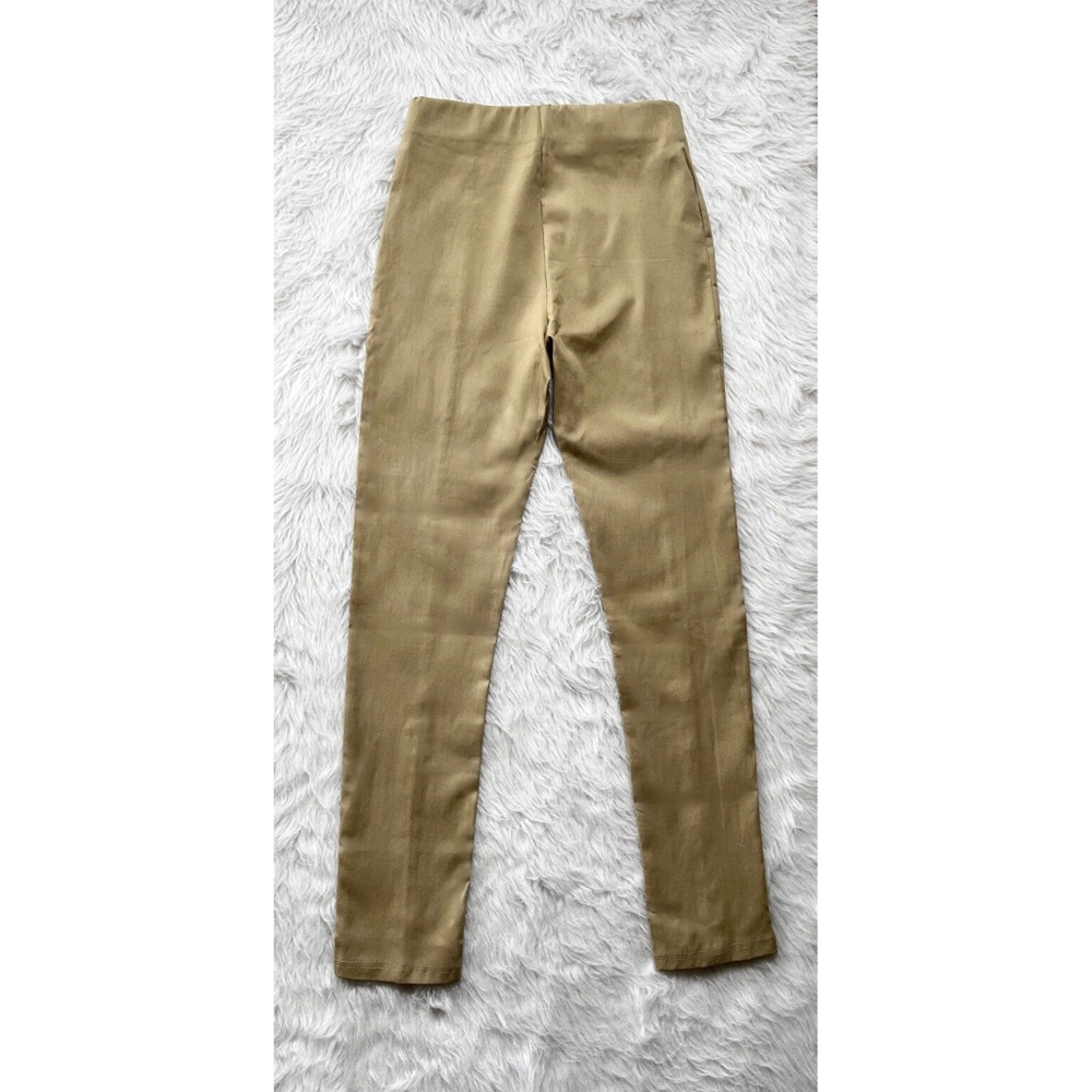 Khaki High Waist Slit Pants Size Medium NWOT - Picture 7 of 9